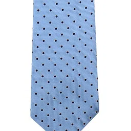 kavove KOVOVE Men Blue & Black Printed Broad Tie image 2
