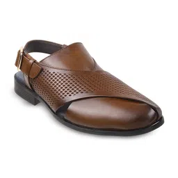 J.FONTINI Men Ethnic Leather Shoe-Style Sandals image 2