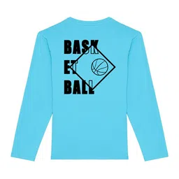 BAESD Boys Typography Printed Round Neck Long Sleeves Cotton T-shirt image 2