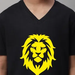 Friskers Boys Graphic Printed V-Neck Pure Cotton T-shirt image 5