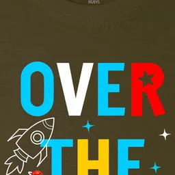 NUSYL Boys Typography Print Round Neck T-shirt image 2