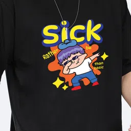 Mad Over Print Graphic Printed Round Neck Cotton Oversized T-shirt image 5