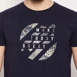 Cantabil Typography Printed Round Neck T-shirt image 2