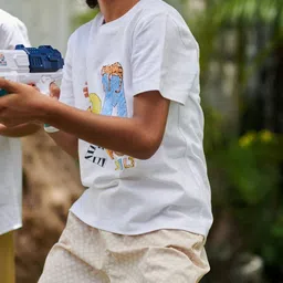 Somersault Boys Round Neck Short Sleeves Cotton Printed T-shirt image 2