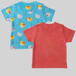 Mojua Kids Set Of 2 Graphic Printed Bio Finish Cotton T-shirt image 3