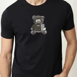 MISCHIEF MONKEY Graphic Printed Pure Cotton T-shirt image 4