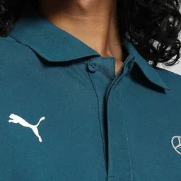PUMA Motorsport Cotton Polo Collar Short Sleeves Applique Sports T-shirt image 2