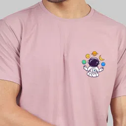 Greylongg Men Round Neck Graphic Printed T-shirt image 2