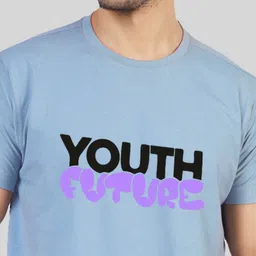 Greylongg Men Typography Printed Round Neck T-shirt image 3