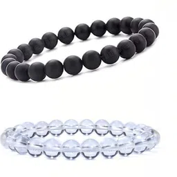 Vanira Set Of 2 Artificial Beaded Elasticated Bracelets-image-80
