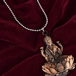 missmister Brass Copper plated Both side Dhan Lakshmi Chain pendant Necklace-picture-25