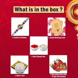 midiron Rakhi Gift Set For Brother - Rakhi Combo For Bhai, Premium Gift Box Assorted Gift Box image 3