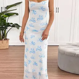 Outzidr Multi Strappy Printed Maxi Dress-picture-11
