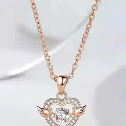 Wynona Rose Gold-Plated Heart Shaped Pendants With Chains-picture-42