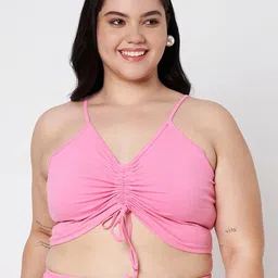 BRINNS Women Self Design Shoulder Straps Bralette Crop Top-picture-11