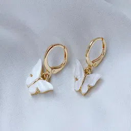 AQUASTREET Gold-Plated Butterfly Shaped Drop Earrings image 5