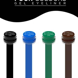 SHRYOAN Set of 2 Smudge-Proof & Long Lasting 24H Gel Eyeliner 4 g each - Black & Blue image 3