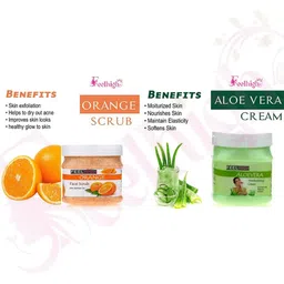 FEELHIGH Set of Orange Scrub & Aloe Vera Cream 500ml each image 2