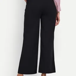 Next One Women Tailored Loose Fit High-Rise Easy Wash Pleated Trousers image 3