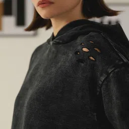 Muvazo Women Hooded Pullover Sweatshirt image 3