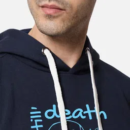 FFLIRTYGO Typography Printed Hooded Fleece Pullover image 5