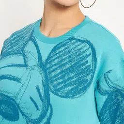 Madame Abstract Printed Cotton Sweatshirt image 2