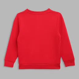 Blue Giraffe Boys Red Printed Sweatshirt image 2