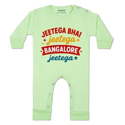 Arvesa Kids-Unisex Green Cotton Rompers-picture-32