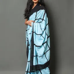 Pinkcity Trade World Blue Pure Cotton Ikat Sarees-picture-19