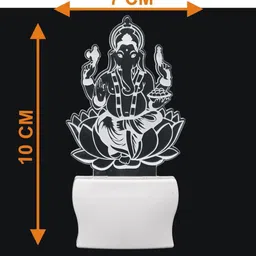 SOMIL Set of 2 Green & Blue Printed Glass Ganesha Wall Lamp image 3