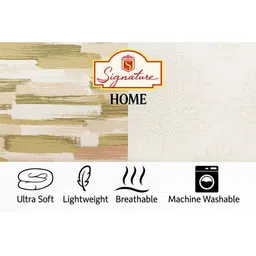 Signature Double Bed Microfibre Summer Winter 600 GSM Ac Comforter Blanket image 3