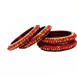 poshing Set Of 10 Glass Artificial Stones Bangle image 2