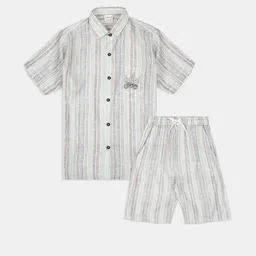 CAVIO Boys Striped Shirt with Shorts-image-37