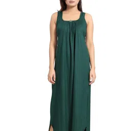 Inner Beats Women Green Nightdress-image-61