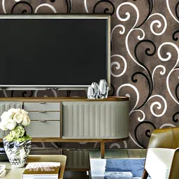 Myntra Elegant Homes Brown & White Printed Self-Adhesive & Durable Wall Sticker image 3