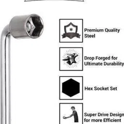 ukrainez 10 Pcs Precision Sleeve Wrench(8,10,11,12,13,14,17,19,21,27 mm) Socket Set Socket Set image 3