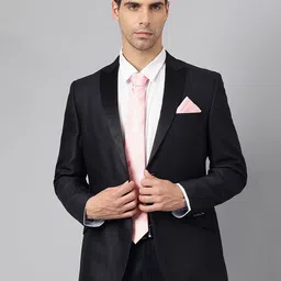 Tossido Men Striped Necktie & Pocket Square Gift Set Comes with a box image 2