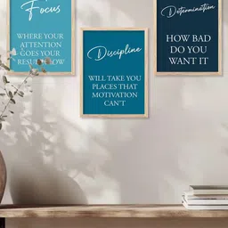 walllane Motivational Wall Art With Frame Home Decor Wall Painting For Living Room Office Bedroom image 5