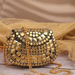 Anekaant Embellished Half Moon Clutch-picture-20