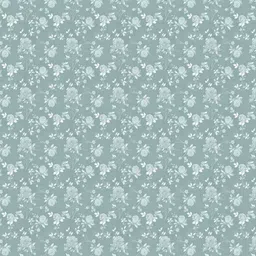 MAFATLAL Teal & White Floral Printed Cotton 186 TC King Bedsheet 1.08 m x 1. 08 m image 4