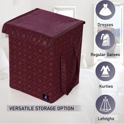 Craft Bazar Brown Set Of 2 Laundry Basket With Lid image 3