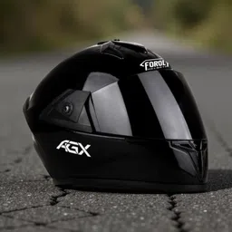 Fighter All Black ABS Material with Black PC Visor ABS3 Motorbike Helmet-image-71