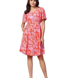 zelena Women Floral A-Line Dress image 2