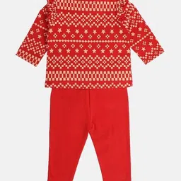 miniklub Girls Geometric Print Top & Pants Set image 2