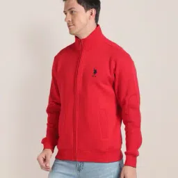 u.s. polo assn. Men Regular Fit Zip-Front Sweatshirt image 2