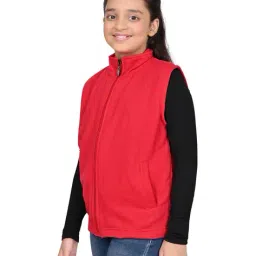 pixie n prince Girls Sleeveless Zip-Front Jacket  image 2
