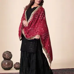 ebadat Women Printed Chiffon Dupatta image 2