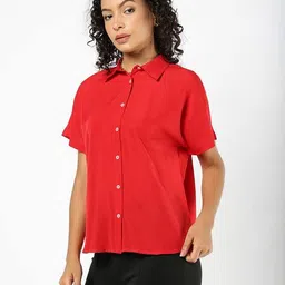 fyre rose Women Relaxed Fit Shirt image 2