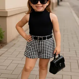 RAMIAAZ Black Self Design Cotton Blend Clothing Set-picture-37