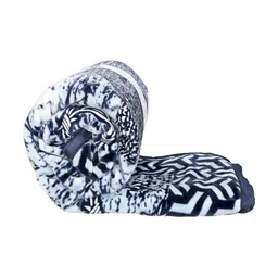 tundwal's Blue & Black Ethnic Motifs Mink Heavy Winter Double Bed Blanket-picture-39